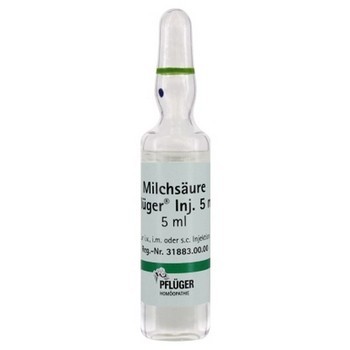 MILCHSÄURE Pflüger Injektionslösung 5 ml