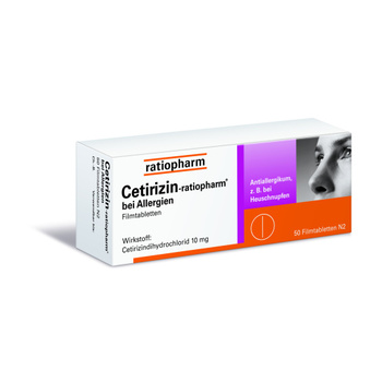 CETIRIZIN ratiopharm bei Allergien 10 mg Filmtabl.