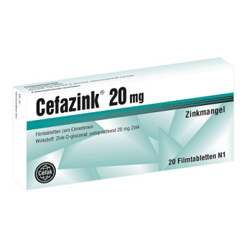 CEFAZINK 20 mg Filmtabletten