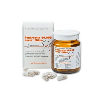 PANKREATIN 20.000 Laves Mikro magensaftres.Kapseln