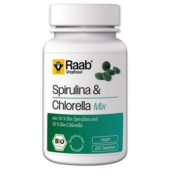 RAAB Vitalfood Spirulina+Chlorella Bio Pulver