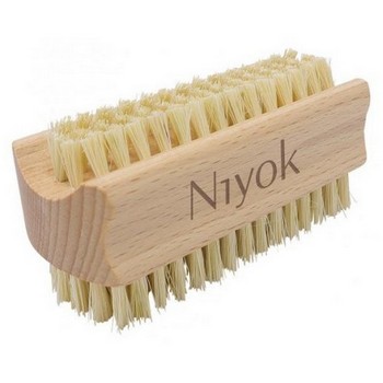 NIYOK Handwaschbürste doppelseitig Buchenholz